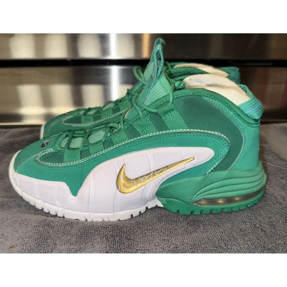 Nike Air Max Penny 1 FQ8349-324 Boys Size 5Y Basketball Stadium Green Sneakers